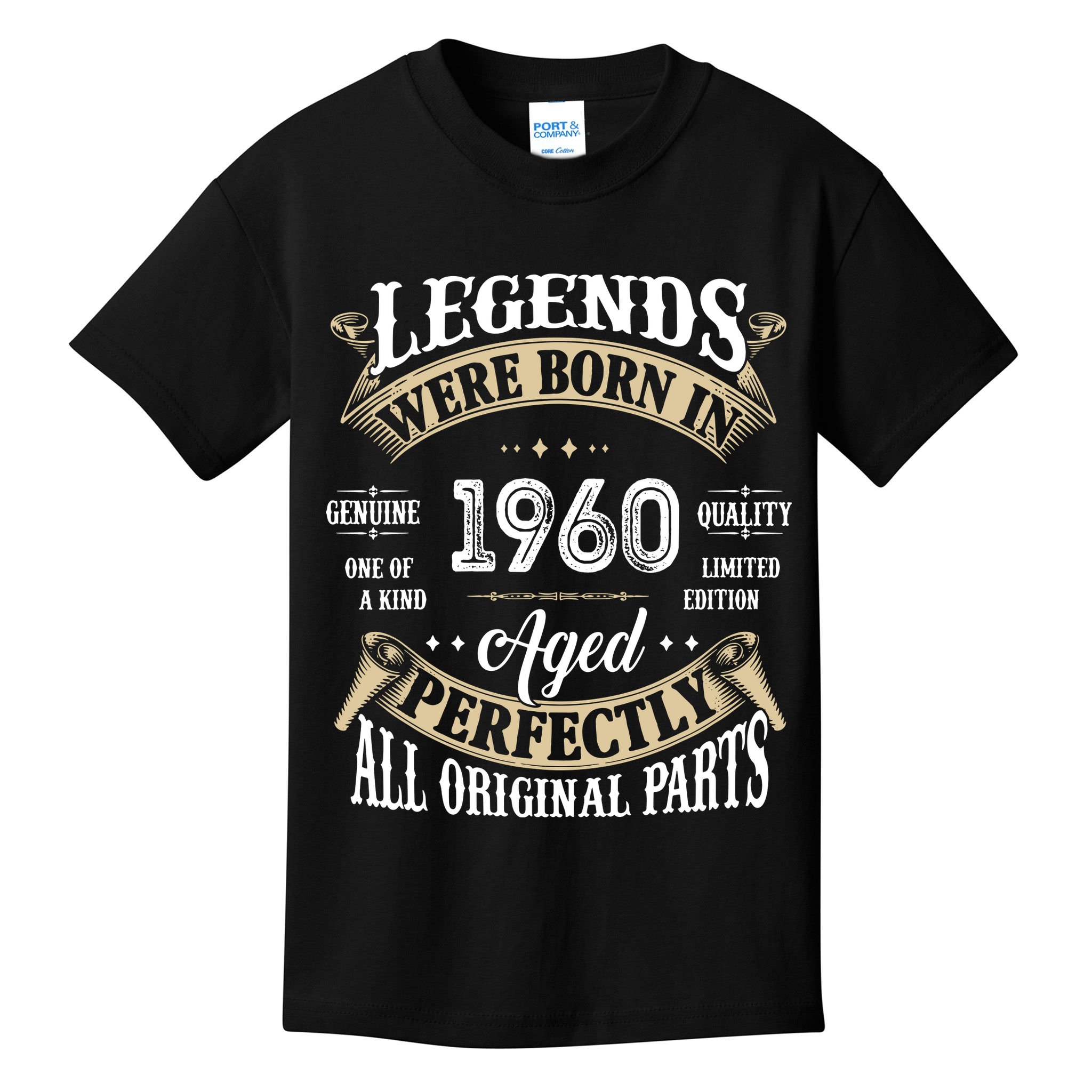 62th Birthday Vintage Legends Born In 1960 Kids T-Shirt