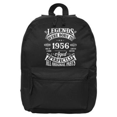 68th Birthday Vintage Legends Born In 1956 68 Years Old 16 in Basic Backpack