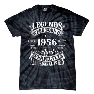 68th Birthday Vintage Legends Born In 1956 68 Years Old Tie-Dye T-Shirt