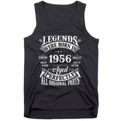 68th Birthday Vintage Legends Born In 1956 68 Years Old Tank Top