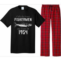 67th Birthday Vintage 1954 Fishing Fisherman 67 Year Old Pajama Set