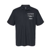 67th Birthday Vintage 1954 Fishing Fisherman 67 Year Old Softstyle Adult Sport Polo