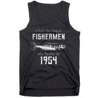 67th Birthday Vintage 1954 Fishing Fisherman 67 Year Old Tank Top