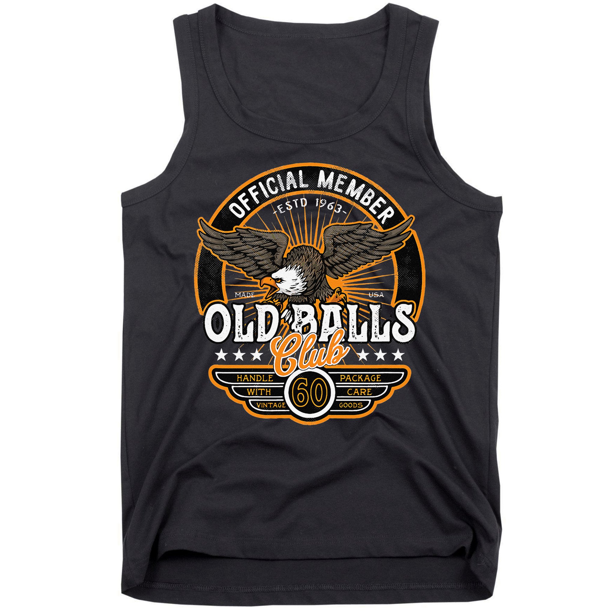 60th Birthday Vintage 1963 Old Balls Club 60 For's 60th Tank Top