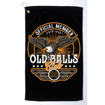 60th Birthday Vintage 1963 Old Balls Club 60 For's 60th Golf Towel