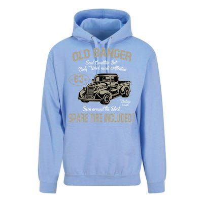 63rd Birthday Vintage Old Banger 63 Years Old Unisex Surf Hoodie