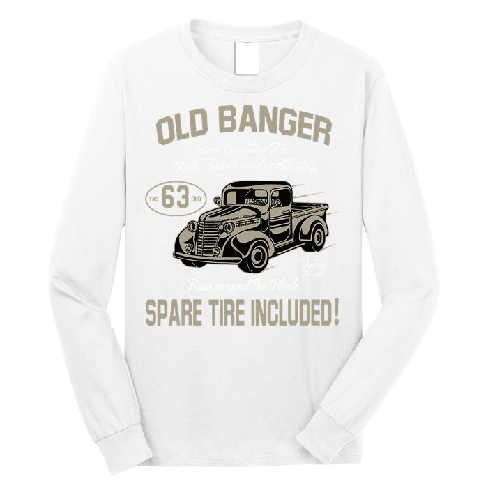 63rd Birthday Vintage Old Banger 63 Years Old Long Sleeve Shirt