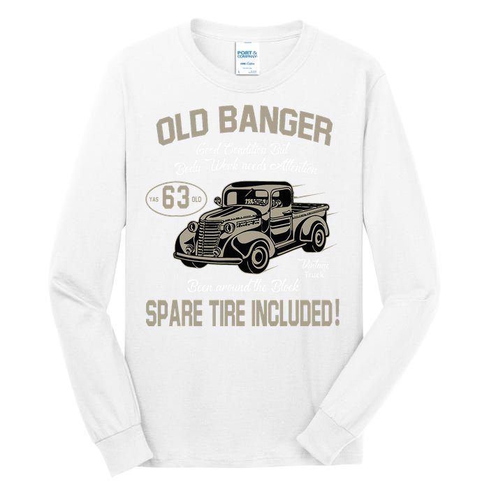 63rd Birthday Vintage Old Banger 63 Years Old Tall Long Sleeve T-Shirt