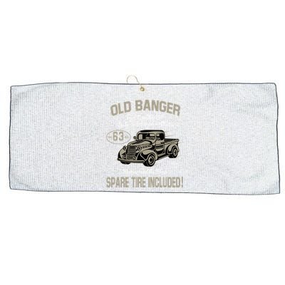 63rd Birthday Vintage Old Banger 63 Years Old Large Microfiber Waffle Golf Towel