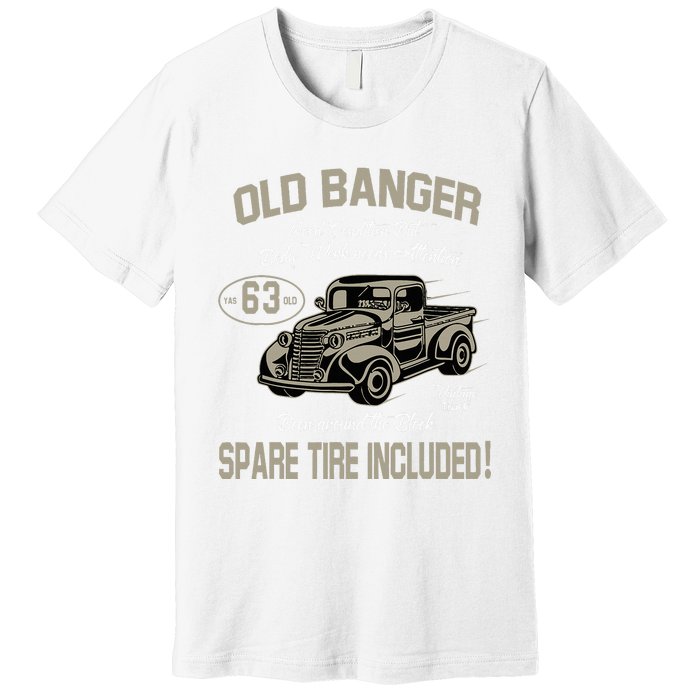 63rd Birthday Vintage Old Banger 63 Years Old Premium T-Shirt