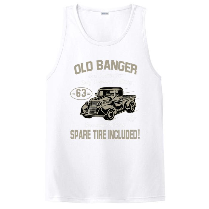 63rd Birthday Vintage Old Banger 63 Years Old PosiCharge Competitor Tank