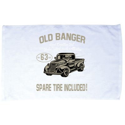 63rd Birthday Vintage Old Banger 63 Years Old Microfiber Hand Towel