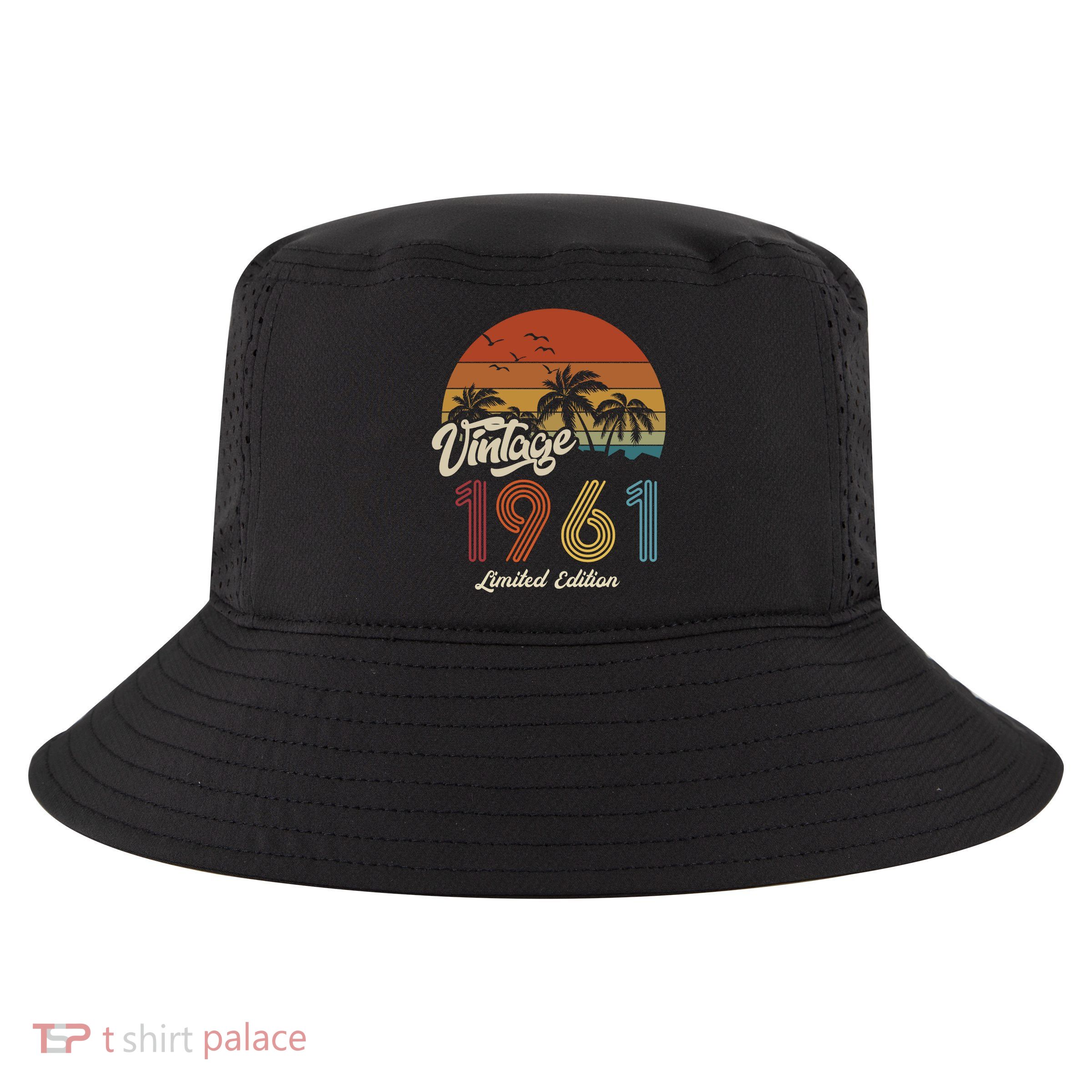 62nd Birthday Vintage Limited Edition 1961 Cool Comfort Performance Bucket Hat