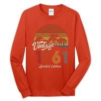 62nd Birthday Vintage Limited Edition 1961 Tall Long Sleeve T-Shirt