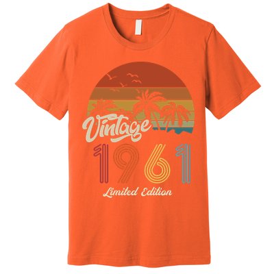 62nd Birthday Vintage Limited Edition 1961 Premium T-Shirt