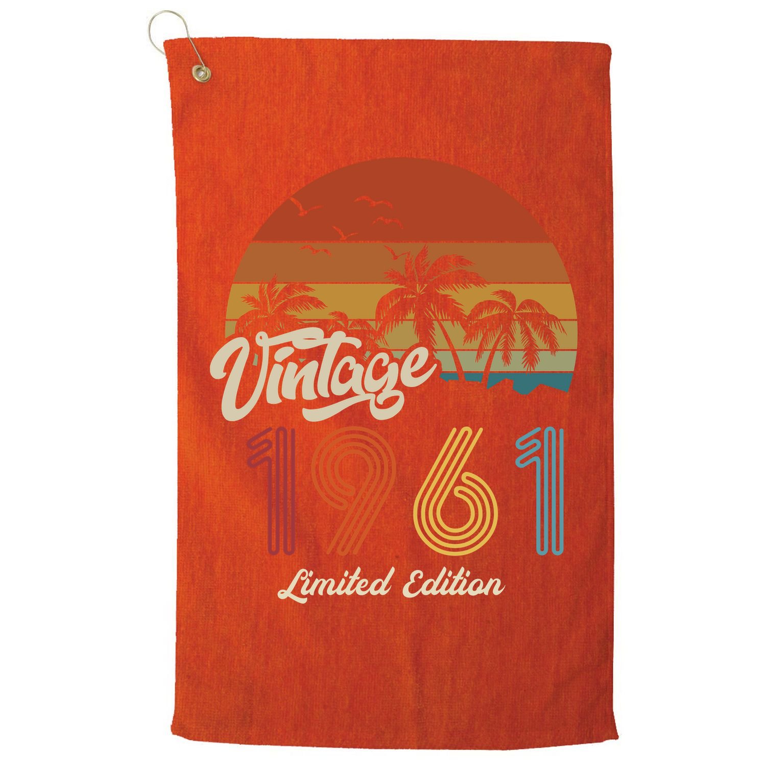 62nd Birthday Vintage Limited Edition 1961 Golf Towel