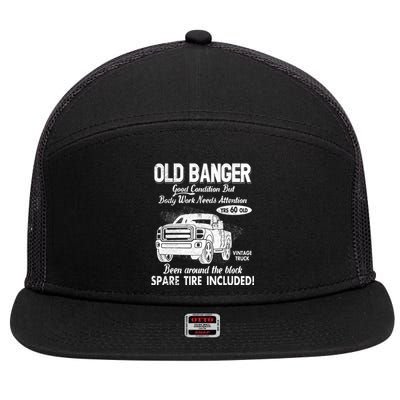 60th Birthday Vintage Old Banger 60 Years Old Good Condition But Bodywork Needs 7 Panel Mesh Trucker Snapback Hat