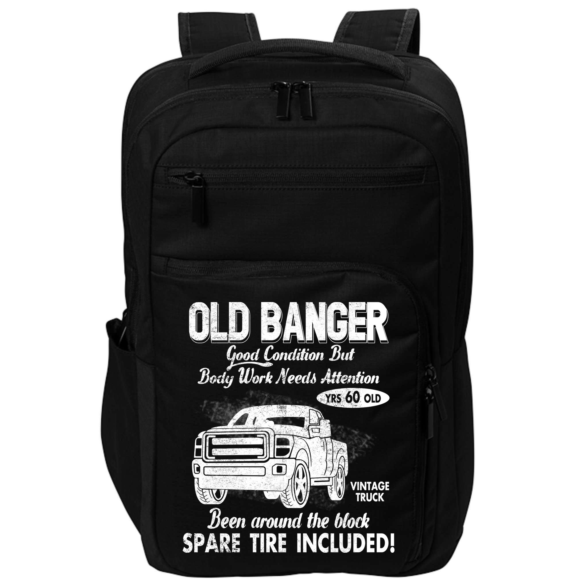 60th Birthday Vintage Old Banger 60 Years Old Good Condition But Bodywork Needs Impact Tech Backpack