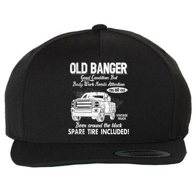 60th Birthday Vintage Old Banger 60 Years Old Good Condition But Bodywork Needs Wool Snapback Cap