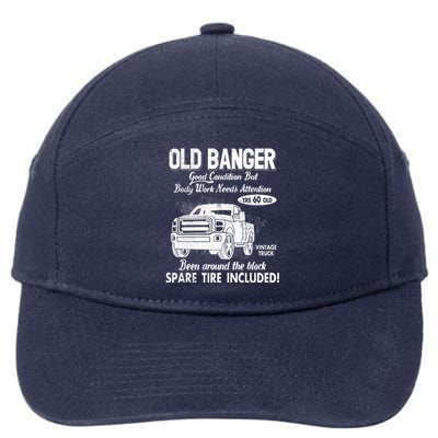 60th Birthday Vintage Old Banger 60 Years Old Good Condition But Bodywork Needs 7-Panel Snapback Hat