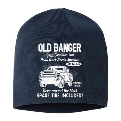 60th Birthday Vintage Old Banger 60 Years Old Good Condition But Bodywork Needs Sustainable Beanie