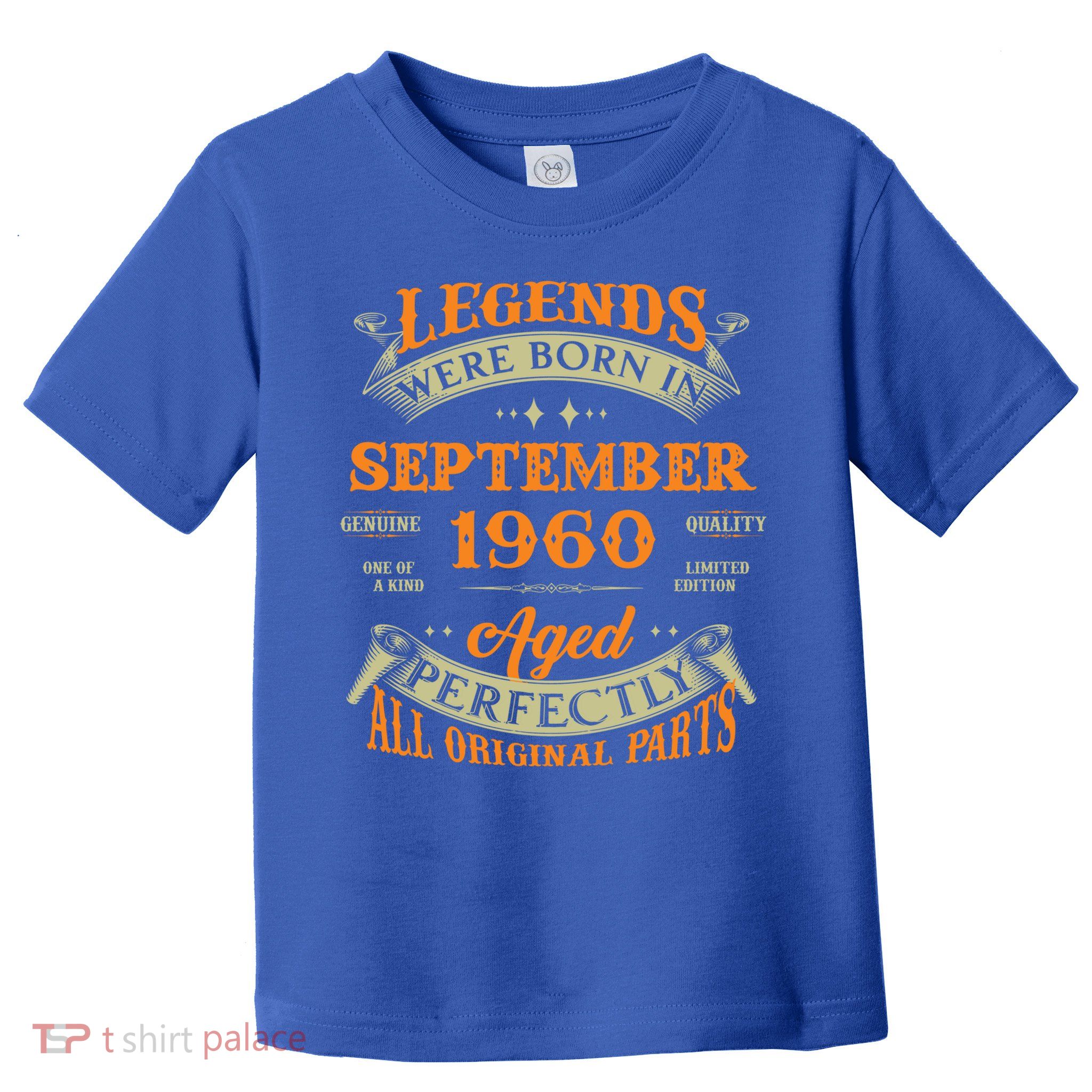 63rd Birthday Vintage Legends Born In September 1960 Cute Gift Toddler T-Shirt