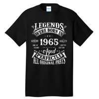 60th Birthday Vintage Legends Born In 1965 60 Years Old Tall T-Shirt