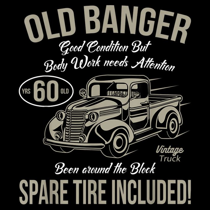 60th Birthday Vintage Old Banger 60 Years Old M.e.n Gift Retro Doggie Tank