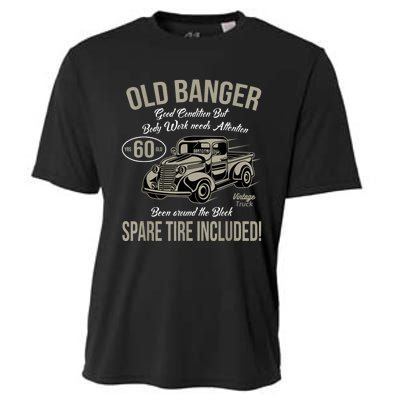 60th Birthday Vintage Old Banger 60 Years Old M.e.n Gift Retro Cooling Performance Crew T-Shirt