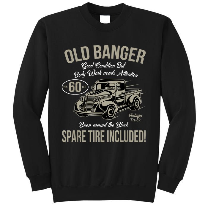 60th Birthday Vintage Old Banger 60 Years Old M.e.n Gift Retro Sweatshirt