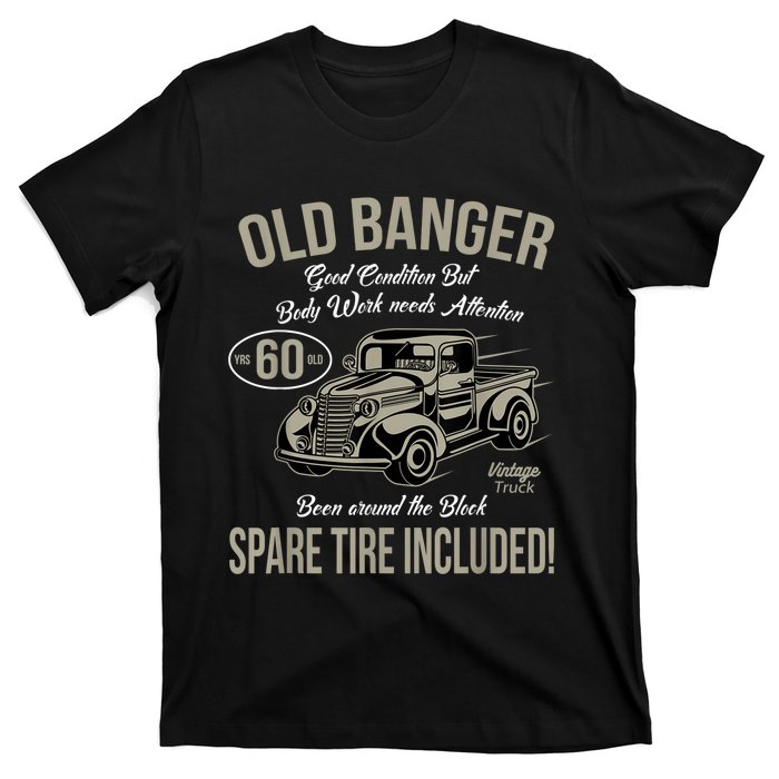 60th Birthday Vintage Old Banger 60 Years Old M.e.n Gift Retro T-Shirt