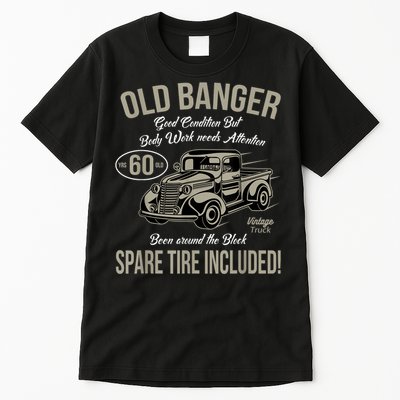 60th Birthday Vintage Old Banger 60 Years Old M.e.n Gift Retro Tall T-Shirt