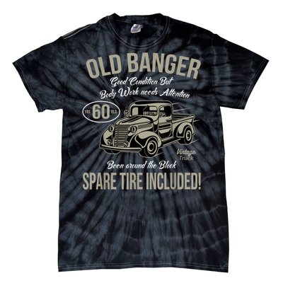 60th Birthday Vintage Old Banger 60 Years Old M.e.n Gift Retro Tie-Dye T-Shirt