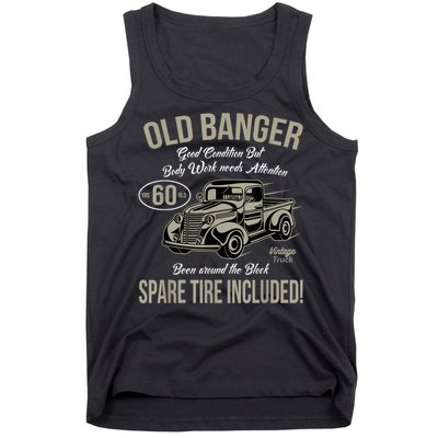 60th Birthday Vintage Old Banger 60 Years Old M.e.n Gift Retro Tank Top