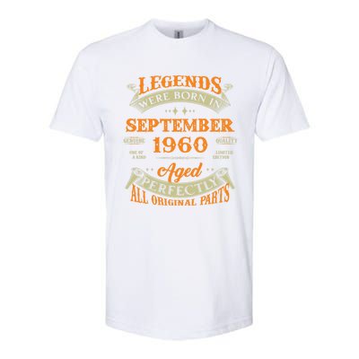 63rd Birthday Vintage Legends Born In September 1960 Gift Softstyle® CVC T-Shirt