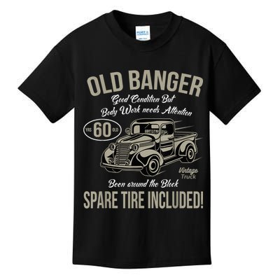 60th Birthday Vintage Old Banger 60 Years Old  Gift Retro Kids T-Shirt