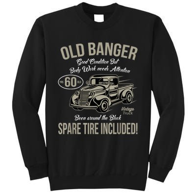 60th Birthday Vintage Old Banger 60 Years Old  Gift Retro Sweatshirt