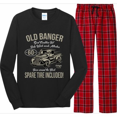 60th Birthday Vintage Old Banger 60 Years Old  Gift Retro Long Sleeve Pajama Set