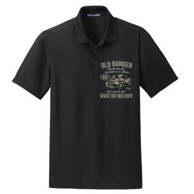 60th Birthday Vintage Old Banger 60 Years Old  Gift Retro Dry Zone Grid Polo