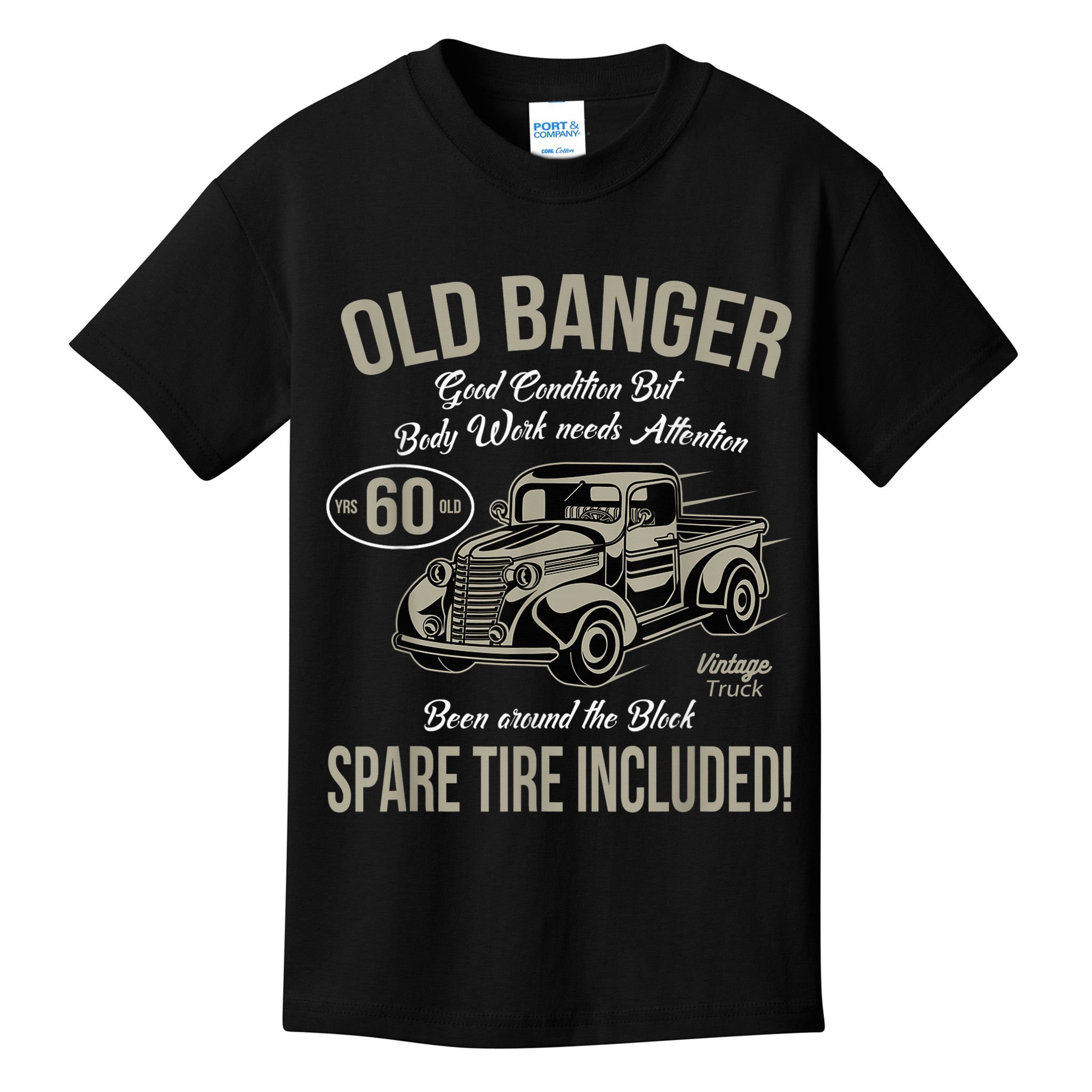 60th Birthday Vintage Old Banger 60 Years Old  Gift Retro Kids T-Shirt