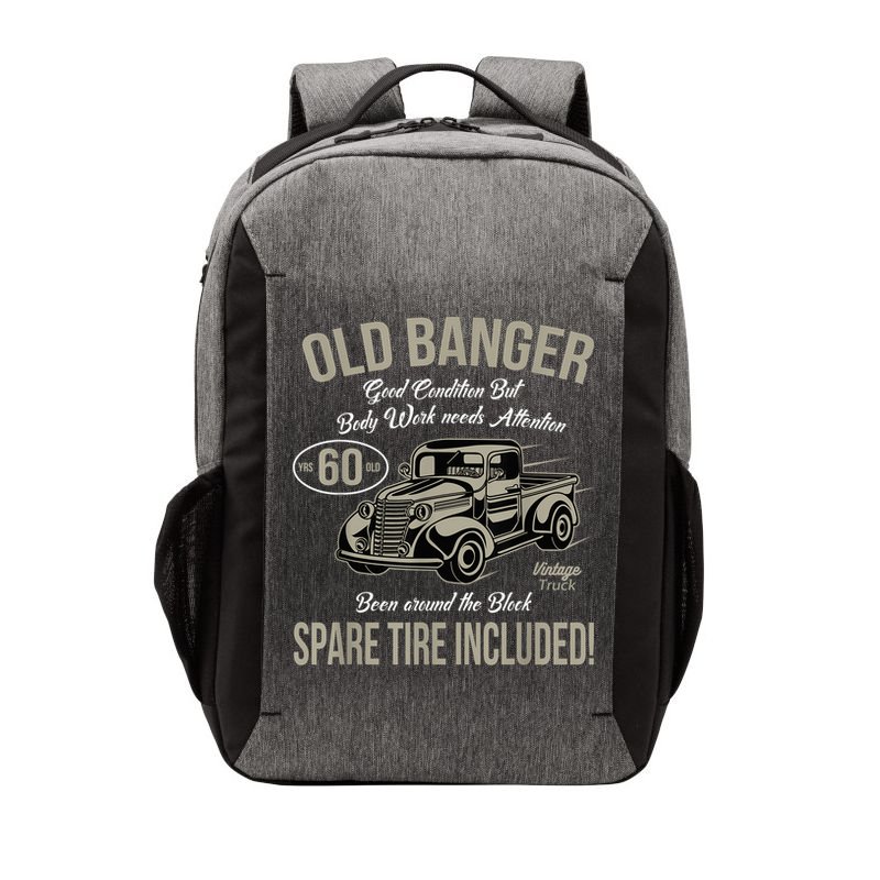 60th Birthday Vintage Old Banger 60 Years Old  Gift Retro Vector Backpack