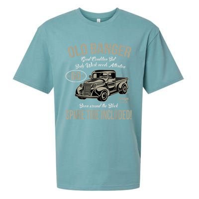 60th Birthday Vintage Old Banger 60 Years Old  Gift Retro Sueded Cloud Jersey T-Shirt