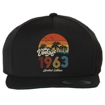 60th Birthday Vintage Limited Edition 1963 Wool Snapback Cap