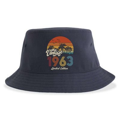 60th Birthday Vintage Limited Edition 1963 Sustainable Bucket Hat