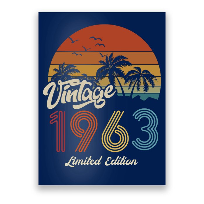 60th Birthday Vintage Limited Edition 1963 Poster