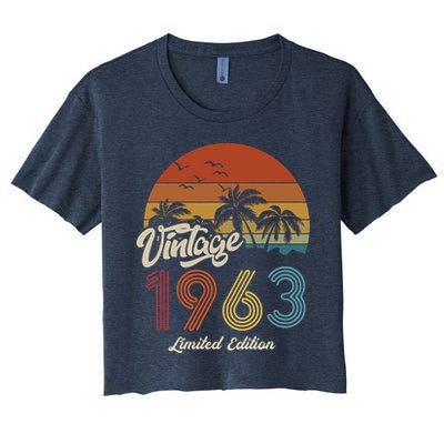 60th Birthday Vintage Limited Edition 1963 Crop Top