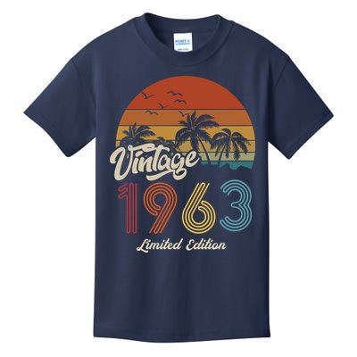 60th Birthday Vintage Limited Edition 1963 Kids T-Shirt
