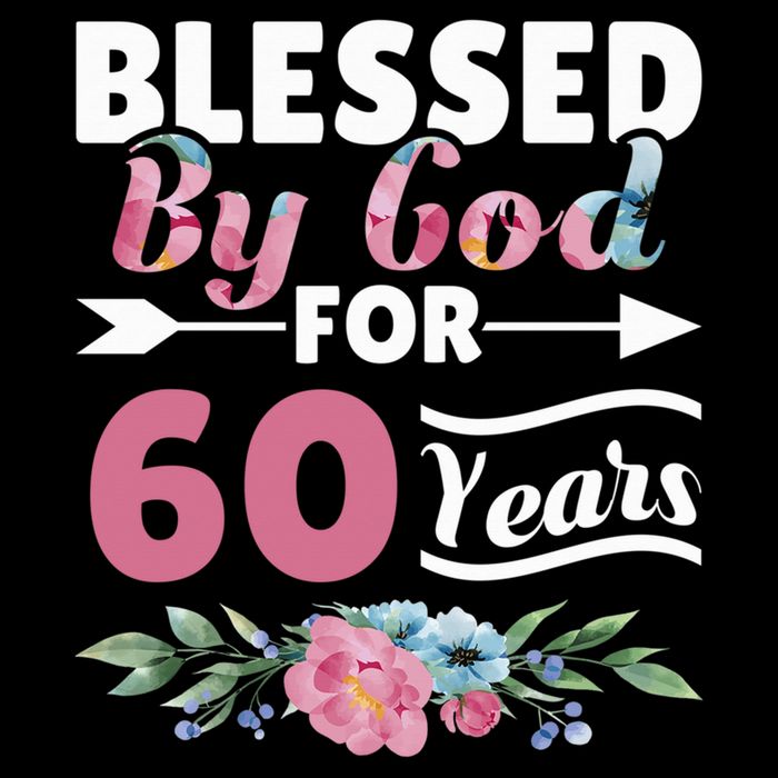 60th Birthday Woman Man Blessed By God For 60 Years Bag