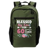 60th Birthday Woman Man Blessed By God For 60 Years Backpack