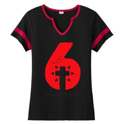 6 Christians Ladies Halftime Notch Neck Tee